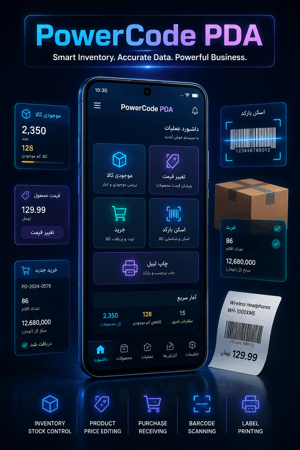 سیستم PDA پاورکد نگار